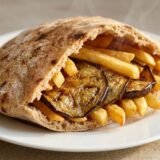 سندوتش بطاطس باذنجان