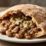 سندوتش فول ع بابا غنوج